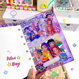 Mayorista Focal Beads Witch Hunter Group Shake Book Acrílico Hojas sueltas <span class=keywords><strong>Libro</strong></span> A7 Bloc <span class=keywords><strong>de</strong></span> notas Dibujos animados Lindo DIY Creativo Shake Book - Product Image 5