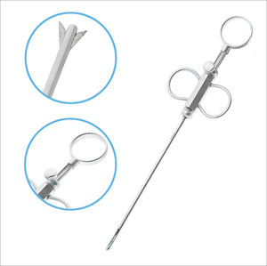 Cannule trocart, instruments chirurgicaux vétérinaires réutilisables en acier inoxydable pour le soin de l'utérus des chèvres, des chevaux, des lapins, des chats, ferme chirurgicale - Product Image 4