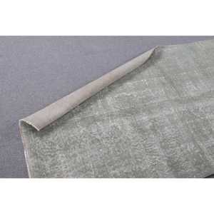 พรมวินเทจสไตล์ตุรกี ขนาด 3.4x7.1 ฟุต พรมขนสัตว์สีเทา - Product Image 5
