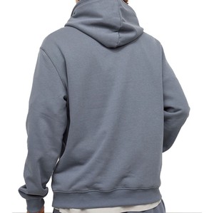 Nueva llegada de los hombres de invierno 100% sudaderas con capucha de lana de algodón transpirable básico con capucha liso teñido Color sólido logotipo personalizado en la parte delantera - Product Image 4