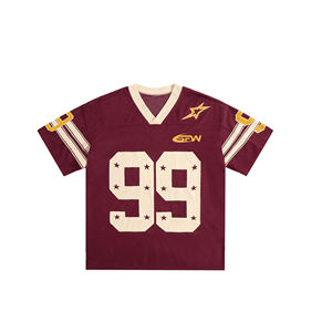 Jersey de malla, camiseta de secado rápido, ropa de calle transpirable para hombres y mujeres, ropa deportiva universitaria de gran tamaño, camiseta de fútbol americano Unisex - Product Image 1