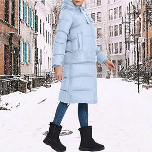 Nueva llegada diseño personalizado último diseño mujeres Chaqueta larga de algodón acolchado invierno hecho en Pakistán - Product Image 5