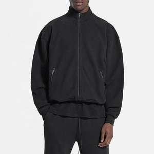 Vendedor de ropa para hombre, chaqueta informal de punto de algodón polar con cremallera bidireccional, sudaderas con capucha de rizo francés con cremallera deslizante Doble - Product Image 2