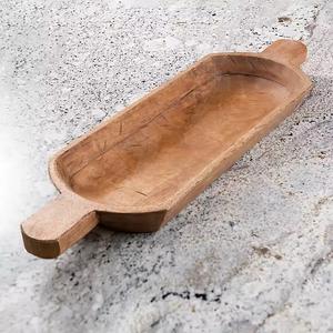 Rustic Elegance Hand-carved <b>Dough</b> <b>Bowl</b> Made by Artisans From India Rustic Crafted Wooden <b>Dough</b> <b>Bowl</b> for Serving in Hotel Home - Product Image 2