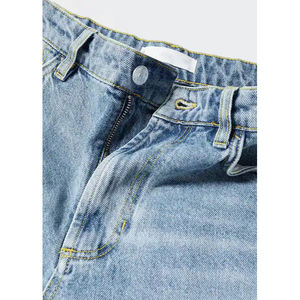 Pantalones vaqueros azules de mezclilla a la moda para hombre con logotipo personalizado, pantalones vaqueros ajustados cómodos a la moda transpirable de talla grande para hombre con logotipo personalizado - Product Image 4