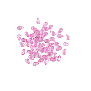 Saphirs naturels bleu royal du Mozambique, roses, calibrés, en forme de poire 3x5mm et ovale facetté 4x6mm, pierres précieuses en vrac - Product Image 4