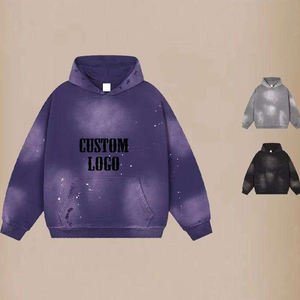 Sudadera con capucha de algodón 100% de gran tamaño para hombre, jersey en blanco de peso pesado, ropa de calle con estampado personalizado para invierno - Product Image 4