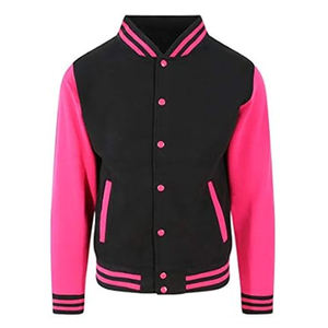 Low MOQ Plus Size <b>Men's</b> College <b>Jackets</b> Custom Embroidered Logo Letterman <b>Jacket</b> <b>White</b> Leather Sleeves Winter Varsity <b>Jacket</b> - Product Image 5