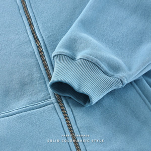 Algodón Euro Tamaño Diy Impresión personalizada sudaderas con capucha en blanco cremallera completa Sudadera con capucha para hombres Sudadera con capucha de invierno - Product Image 6