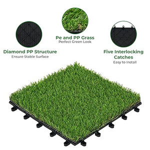 Meilleur prix HPG-6202 – Dalles de gazon artificiel pour intérieur et extérieur, 20 mm, PE, vert naturel, 30x30 cm, avec clous en plastique – Vente chaude - Product Image 6
