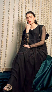 Créez votre propre style personnalisé : Saree traditionnel de haute qualité pour femme en mousseline de soie/coton, séchage rapide, pour fêtes et tenues décontractées - Nouveauté - Product Image 5