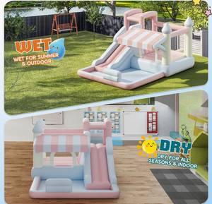 Château gonflable en PVC à thème arc-en-ciel pour la maison, l'école, le centre commercial, l'extérieur et l'intérieur - Product Image 6