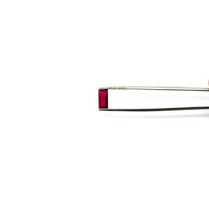 Rubis naturels de Bangkok, baguettes calibrées 4x8mm et 5x10mm, taille brillante ovale coussin, couleur jaune gemme, finition dorée à facettes - Product Image 4