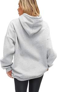 Sudaderas con capucha personalizadas para mujer, venta al por mayor, jersey de manga larga, Sudadera con capucha de lana OEM con impresión de logotipo directo de fábrica - Product Image 2