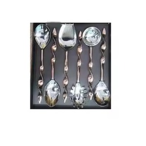 Juego de Vajilla Pulida de Acero Inoxidable con Agujero para Colgar, Accesorios de Cocina - Product Image 3