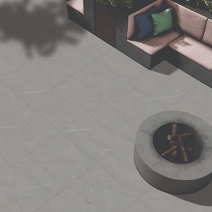 Carreaux de sol et de mur en porcelaine mate gris moderne, résistants aux acides, antidérapants, résistants à l'usure, isolants thermiquement, carreaux d'intérieur pour hôtel - Product Image 1