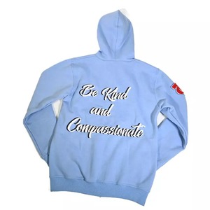 เสื้อฮู้ดดี้ผ้าฝ้ายแบบซิปสำหรับผู้ชาย ปักลายกันน้ำ พร้อมซับใน พิมพ์ลายนูน 3 มิติ - Product Image 4