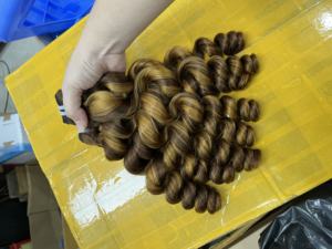 Perruque cheveux humains bouclés Balayage couleur piano qualité supérieure des cheveux bruts vietnamiens - Product Image 3