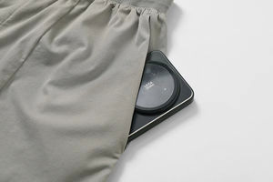 Pantalones Cortos de Playa para Hombre, 100% Algodón, Secado Rápido, Transpirables, Ecológicos, Ligeros, Negros, Deportivos, para Gimnasio, Baloncesto, Correr - Product Image 2