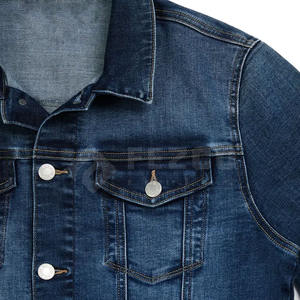 Primavera otoño hombres Jeans chaquetas Casual Color sólido solo pecho Jeans chaqueta hombres Slim Fit algodón chaquetas de invierno - Product Image 5