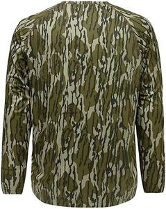 T-shirt camouflage à col rond et coupe décontractée, séchage rapide, tricoté, coupe ample, manches longues, respirant - Product Image 2
