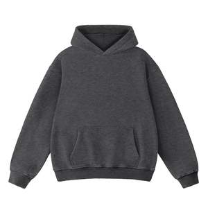 100% coton sweats à capuche blanc épais polaire poids lourd surdimensionné Streetwear sweats à capuche impression personnalisée Logo hommes sweats à capuche et sweat-shirts - Product Image 1