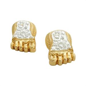 Paduka de Lakshmi Tradicional Hecho a Mano, Arte Religioso para el Culto, Festivales de Diwali, Prosperidad, para el Hogar, Templo, Sala de Pooja, Oficina, Boda - Product Image 1