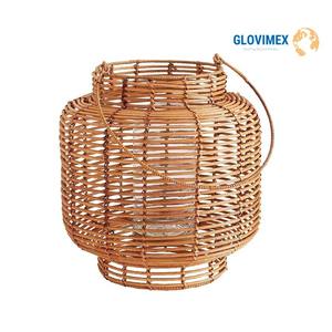 Vietrustic Handmade Interior Lantern Bamboo Rattan Lantern <b>Wicker</b> Holder <b>Candle</b> - Product Image 2