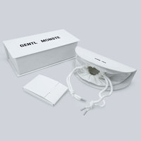 Boîtes d'emballage de lunettes de soleil personnalisées en carton blanc et noir avec tampon doré