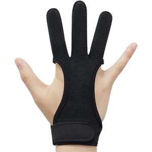 Archers Archery Leather Touchscreen Gloves Three-Finger Right Hand Premium Cowhide Leather Gloves for Durable Comfortable Bow - Product Image 1