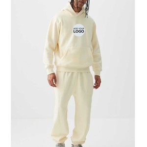 Ensemble de survêtements en coton à manches longues pour hommes Sweat-shirt Survêtements de sport 2 pièces Vêtements de sport Jogging Suit - Product Image 6