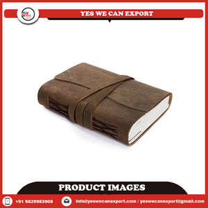 Antique Vintage Leather Journal <b>with</b> Deckle Edge and <b>Lock</b> Closure Wholesale Price for Planning and <b>Diary</b> Use PU Cover - Product Image 6