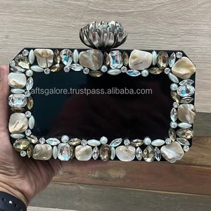 premium Handcrafted Resin Clutch Purse Elegant Luxury Acrylic <strong>Bag</strong> with Unique Design for Formal Events and <strong>Gifting</strong> - Product Image 1