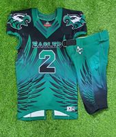 Uniforme de football américain sur mesure de haute qualité à prix raisonnable, extensible, respirant, séchage rapide, taille plus, personnalisable