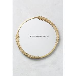 Espejo de pared para regalo de boda, forma ovalada, tamaño grande, diseño de flores de latón, espejo de pared decorativo para el hogar, Hotel y restaurante - Product Image 4