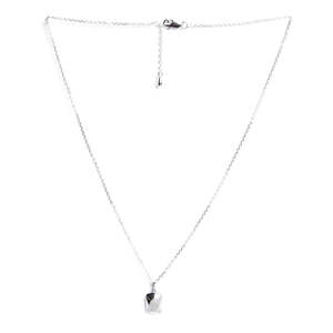Compre Colgantes de Plata de Ley 925 de Primera Calidad para Mujeres y Niñas, Geométricos, con Diamantes de Rodio, Moissanita, Oro Rosa y Base de Platino - Product Image 4
