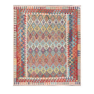 พรมอิมาโกะ ไมมาณา อัฟกานิสถาน คิลิม ขนาด 297 x 256 ซม. สำหรับตกแต่งบ้าน - Product Image 1