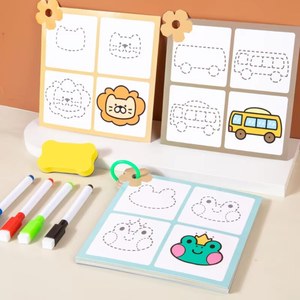 ของเล่นจับคู่เพื่อการศึกษาสำหรับ<span class=keywords><strong>เด็ก</strong></span>เกมวาดภาพแบบสมมาตรแบบมอนเตสซอรี่มาใหม่ - Product Image 4