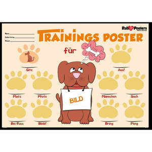 Reusable Scratch-Off Dog Training <b>Posters</b> Paper Material - Product Image 1