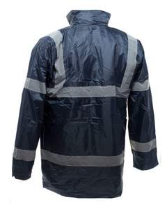 Veste de pluie de travail imperméable haute visibilité manteau de bombardier en polaire pour hommes caractéristique de sécurité chaude manteau de sécurité haute visibilité - Product Image 5