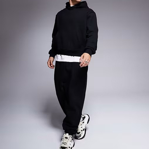 OEM Service Winter Hooded <b>Men</b> Oversized Tracksuit Set Sportswear Unique Style Street Fashion Custom Private Label 100% Cotton - Product Image 1