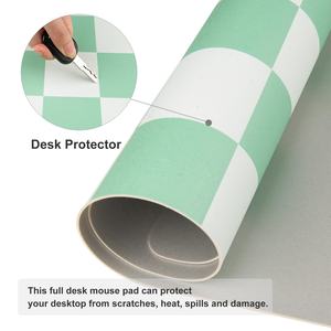 Tapis de souris en cuir PVC pour jeux, couleur personnalisée, unilatéral, tapis ergonomique, tapis de bureau, cuir de chamois, confortable pour le bureau et la maison - Product Image 2