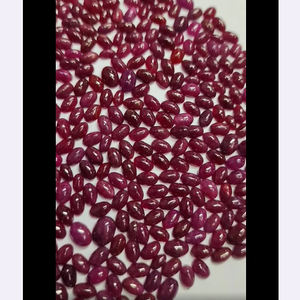397 piezas de rubí Natural 7x4mm 7x5mm cabujón ovalado 247 CTS lote Iroc ventas cabina de piedras preciosas sueltas de alta calidad US $125 para todos - Product Image 1