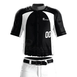 Conjuntos de uniformes de béisbol para hombres más vendidos, ropa de equipo transpirable con logotipo personalizado con número y nombre - Product Image 5