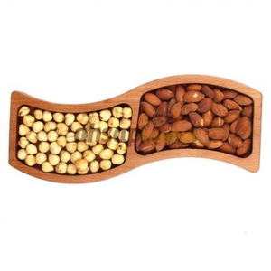 Bandeja de madera de mango de primera calidad hecha a mano, bandeja organizadora de aperitivos, bandeja de madera Floral de forma redonda única para plato de servicio de dulces - Product Image 6