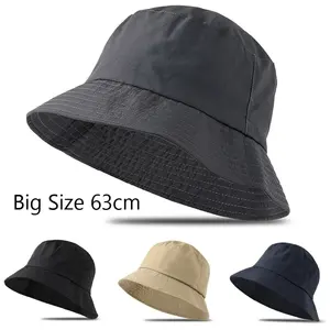 XL62cm Waterproof Large Size <b>Bucket</b> <b>Hat</b> <b>for</b> Men Women Summer UV Protection Sunscreen <b>Hat</b> <b>Big</b> <b>Head</b> Circumference Mountaineering - Product Image 1