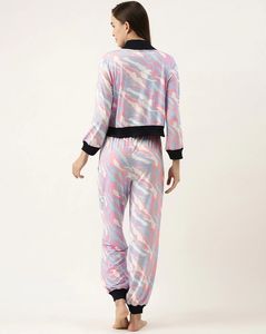Venta caliente de las mujeres sublimación impresa chándales nuevo estilo Casual deportes suave tela de poliéster sublimado chándal para mujer - Product Image 3