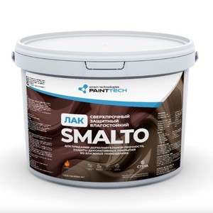 Vernis acrylique mat de qualité supérieure SMALTO pour bois, pierre, meubles et travaux créatifs, série Painttech du fabricant - Product Image 1