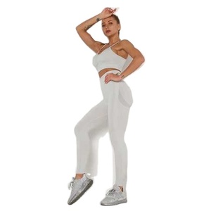 Ensemble de soutien-gorge et Legging à Logo personnalisé, taille haute, ensemble de Yoga et pantalon Leggings, entièrement Sublimation pour dames de Gym, nouvelle collection - Product Image 3