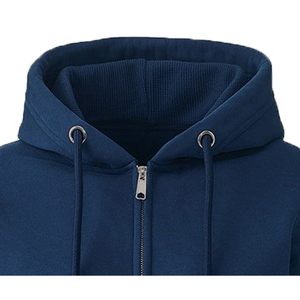 Vestido Sudadera de Invierno Personalizado para Mujer, 100% Algodón Fleece, Ecológico, Transpirable, Resistente al Viento, con Bordado en Relieve en la Parte Delantera, Cuello Redondo Azul - Product Image 2